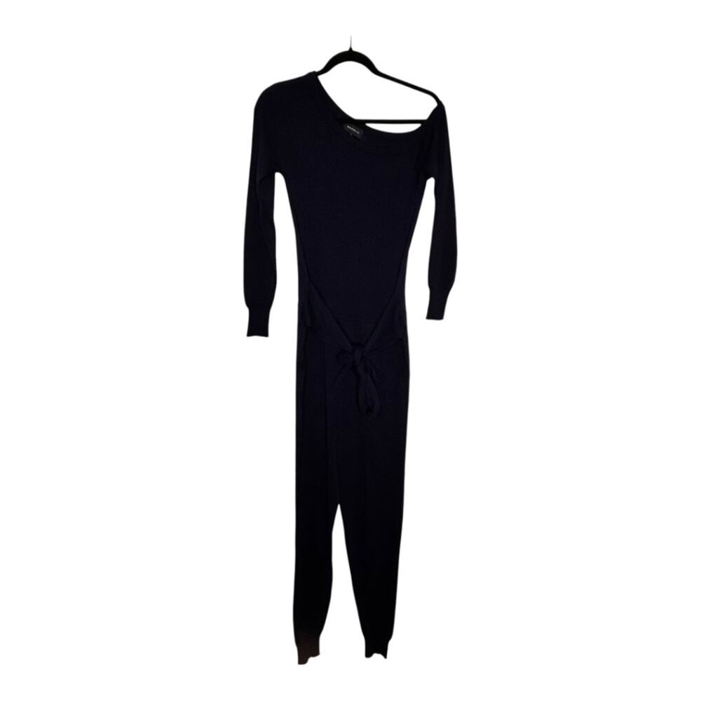 Majorelle Charlotte Jumpsuit Off The Shoulder Long Sleeve Navy Blue Small - Picture 3 of 9
